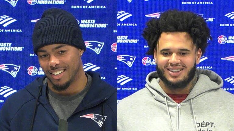 Marcus Jones & Cory Durden Address the Media Patriots Press Conference