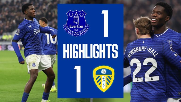 EVERTON 1-1 LEEDS UNITED Premier League highlights