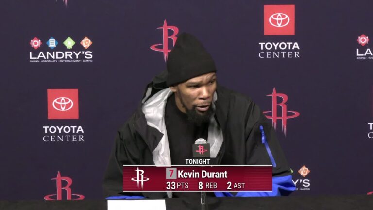 Press Conference by Kevin Durant vs Grizzlies