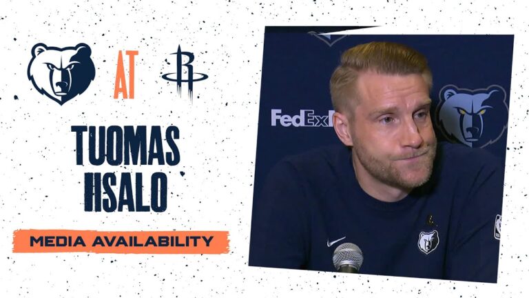 Tuomas Iisalo Press Conference Grizzlies vs. Rockets