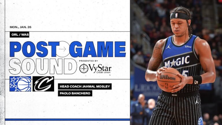Postgame Sound: Orlando Magic Vs. Cleveland Cavaliers Coach Mose & Paolo Banchero
