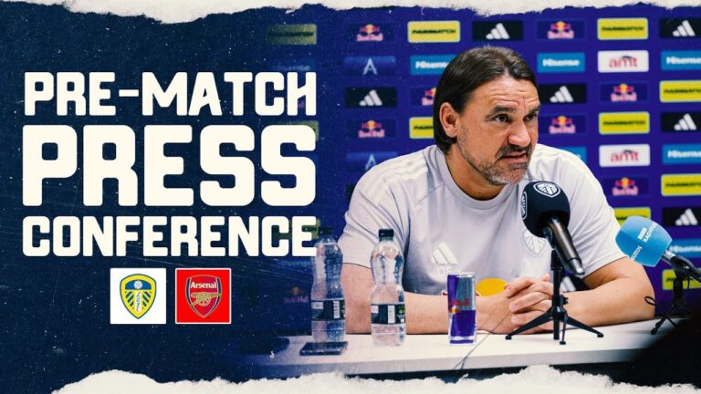 Daniel Farke press conference Leeds United v Arsenal Premier League