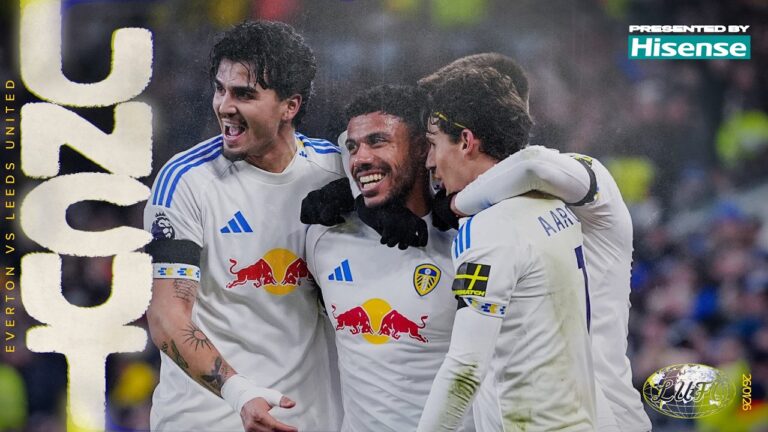 Justin goal earns away point Uncut with exclusive footage Everton 1-1 Leeds United