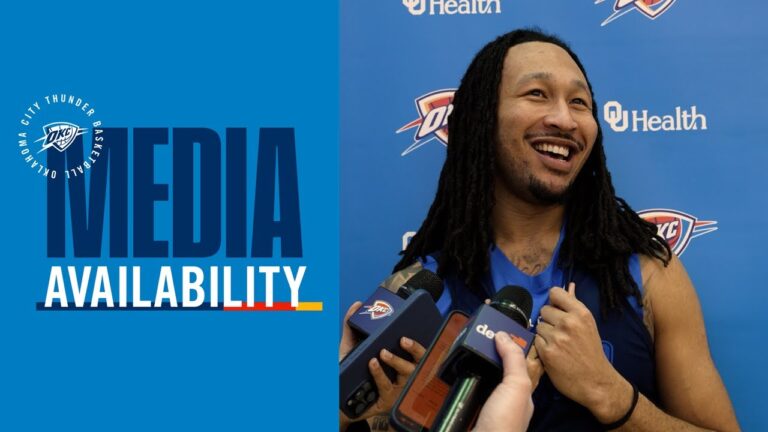 Shootaround Media One on One with Jaylin Williams January 27, 2026 OKC Thunder