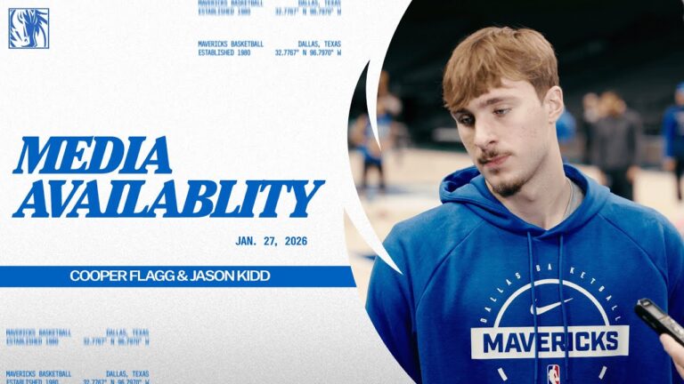 Cooper Flagg & Jason Kidd Practice Media Availability 1 27 26
