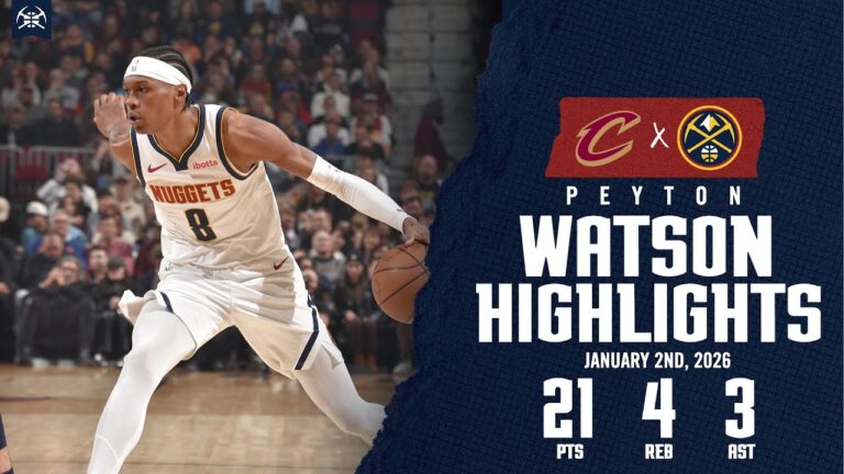 Peyton Watson 21-Point Game Highlights vs. CLE