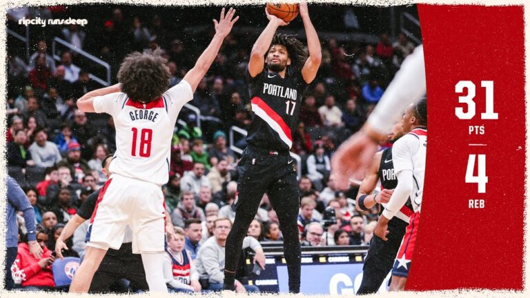 Shaedon Sharpe Puts Up 31 Points Against Wizards January 27th, 2026