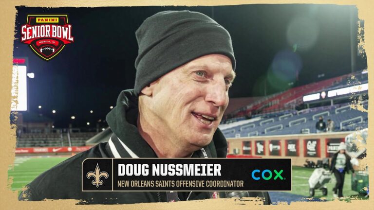 Doug Nussmeier talks Garrett Nussmeier 2026 Senior Bowl