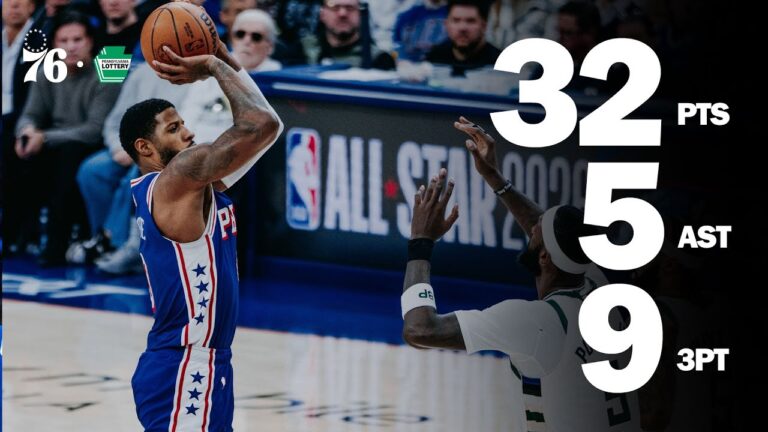 Paul George CATCHES FIRE From Three