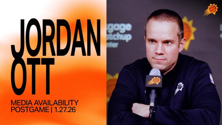 Head Coach Jordan Ott Postgame Media Availability Phoenix Suns vs Brooklyn Nets 1-27-26