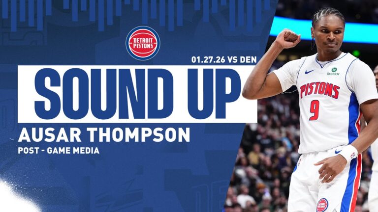Post-Game Press Conference: Ausar Thompson Pistons vs. Nuggets  1.27.26