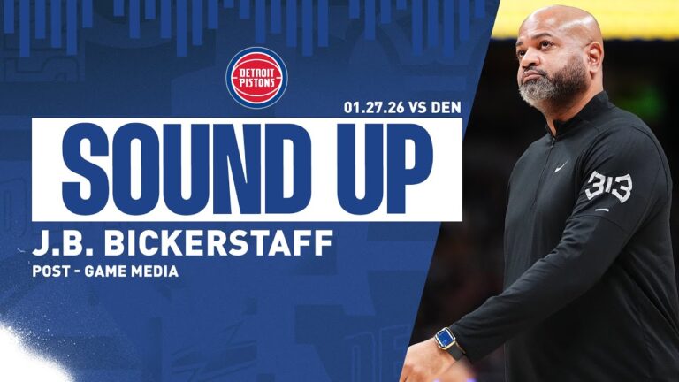 Post-Game Press Conference: J.B. Bickerstaff Pistons vs. Nuggets  1.27.26