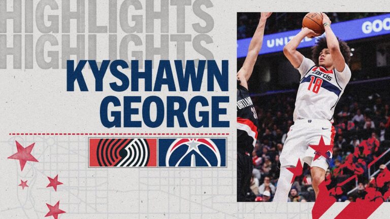 Highlights: Kyshawn George scores 19 points vs. Portland Trail Blazers 01.27.26