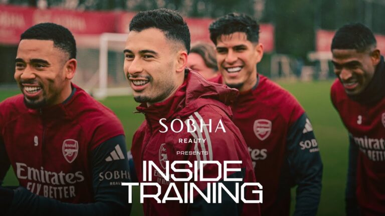 MARTINELLI & JESUS IN HEADER CHALLENGE Inside Training Chasing more Champions League records