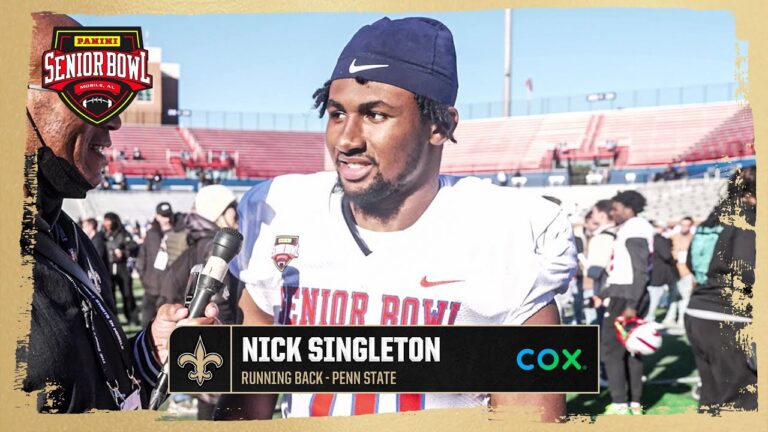 Penn St. RB Nick Singleton 2026 Senior Bowl interview