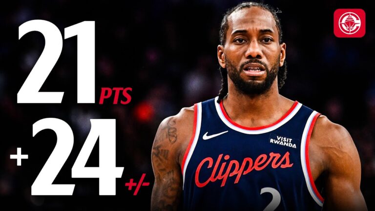 Kawhi Leonard Drops 21 PTS Over Jazz