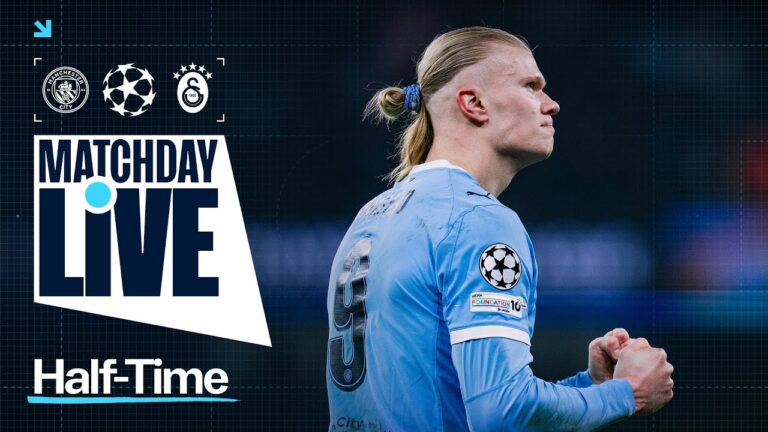 CITY IN FRONT AT THE BREAK! Man City 2-0 Galatasaray UEFA Champions League