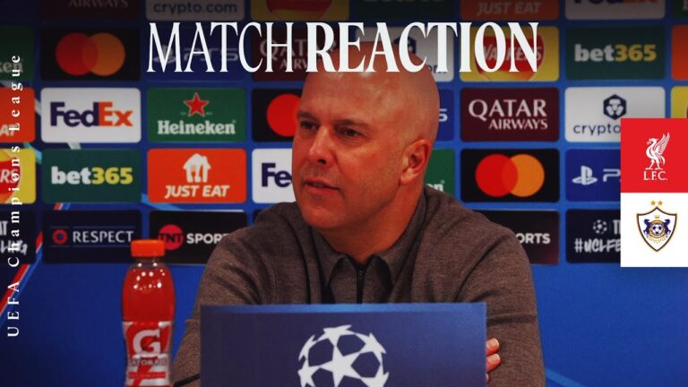 Frimpong update, set-pieces & qualification Arne Slot reacts to Liverpool vs Qarabag