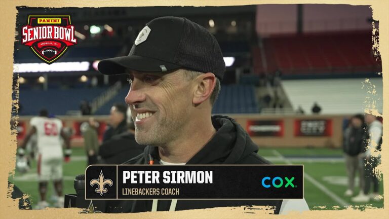 Saints LB coach Peter Sirmon talks DC duties for American Team 2026 Senior Bowl
