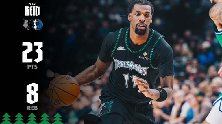 Naz Reid Drops 23 Points Off The Bench Against Dallas Mavericks 01.28.26