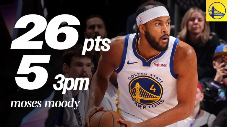 Moses Moody Puts Up 26 PTS, 5 3PM as Warriors Beat Jazz