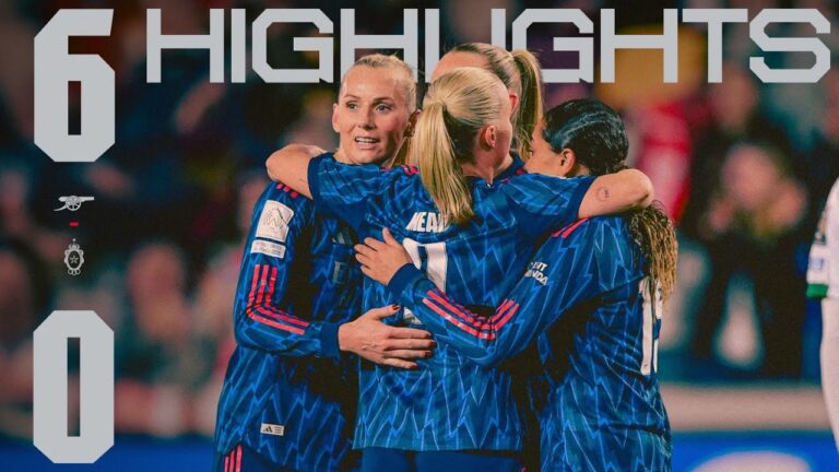 HIT FOR SIX HIGHLIGHTS Arsenal 6-0 ASFAR FIFA Women’s Champions Cup