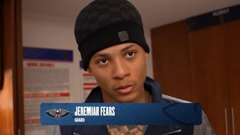 Jeremiah Fears interview Pelicans-Trail Blazers Postgame 1 2 26