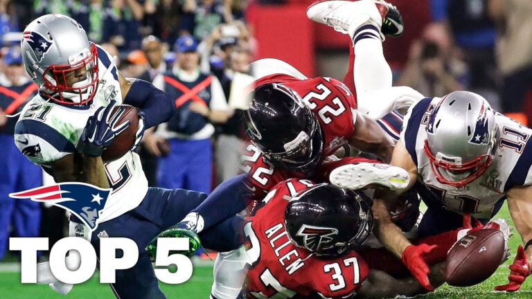 5 of the MOST ICONIC PLAYS in New England Patriots Super Bowl History