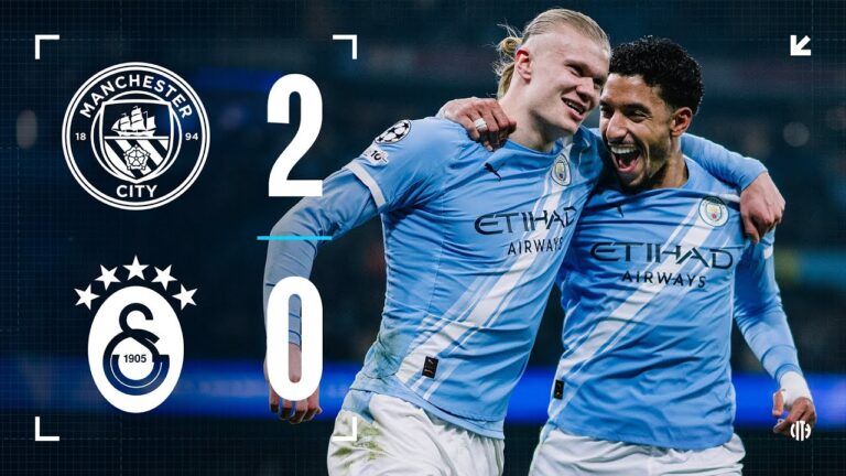 HIGHLIGHTS! City beat Galatasaray to seal top eight Champions League spot Man City 2-0 Galatasaray