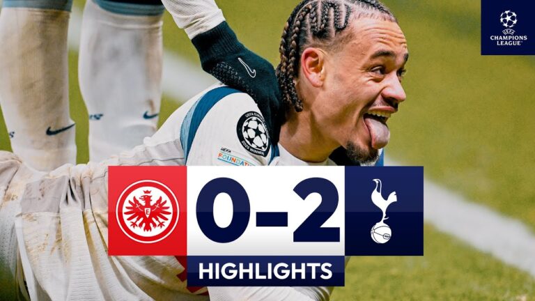 Spurs finish FOURTH in League Phase Eintracht Frankfurt 0-2 Spurs Champions League Highlights