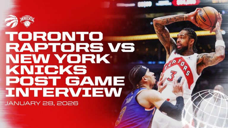 Toronto Raptors Full Media Availability Post Game vs Knicks January 28, 2026