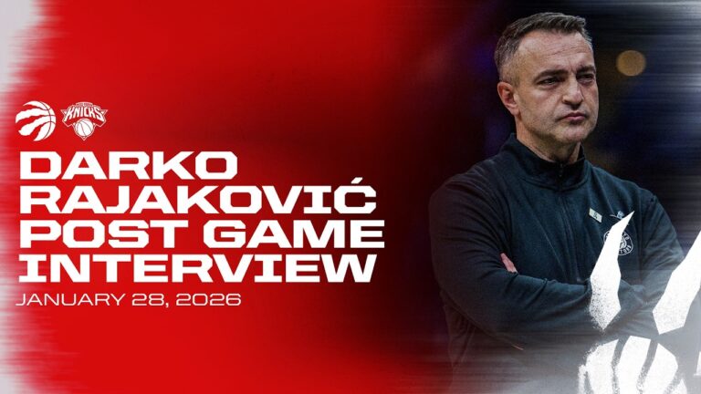 Darko Rajakovic Post Game vs Knicks January 28, 2026