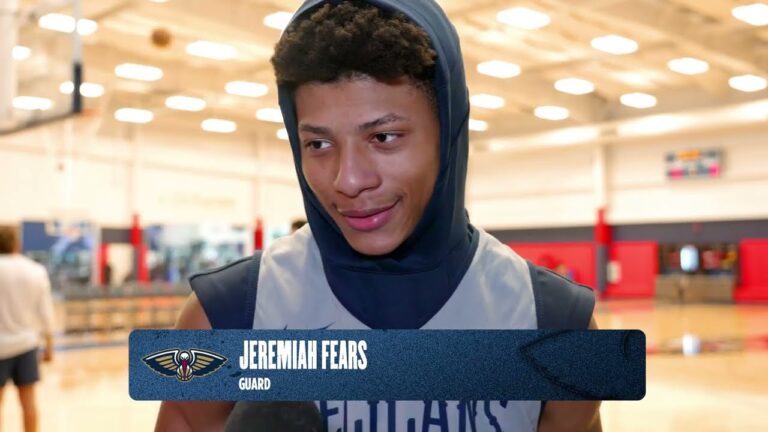 Jeremiah Fears on participating in Rising Stars Pelicans Practice 1 29 26