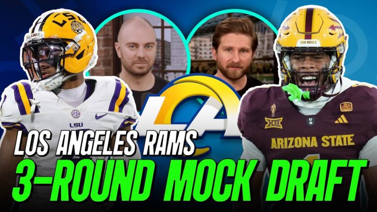 Los Angeles Rams 3 Round Mock Draft PFF