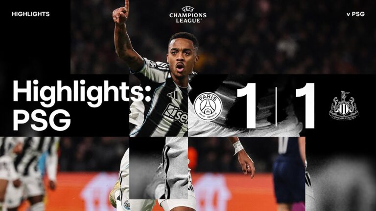 Paris Saint-Germain 1 Newcastle United 1 UEFA Champions League Highlights
