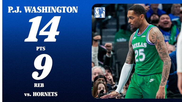 P.J. Washington (14 PTS 9 REB) vs. Charlotte Hornets January 29, 2026