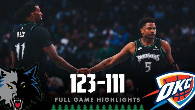 Minnesota Timberwolves Defeat the Oklahoma City Thunder, 123-111 01.29.26