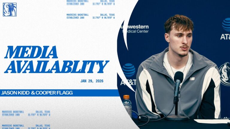 Jason Kidd & Cooper Flagg Media Availability vs CHA 1 29 26