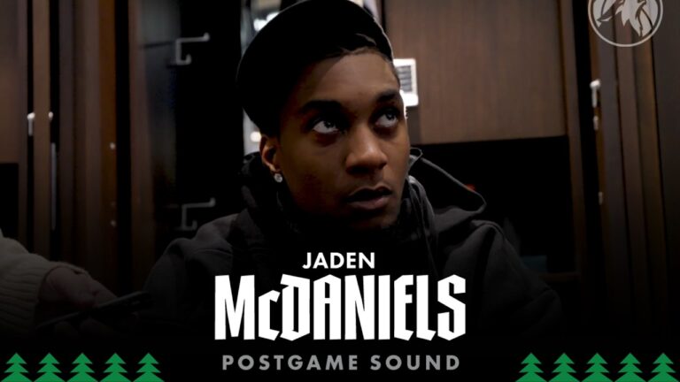 I Trust The Work I Put In. Jaden McDaniels Postgame Sound 1.29.26