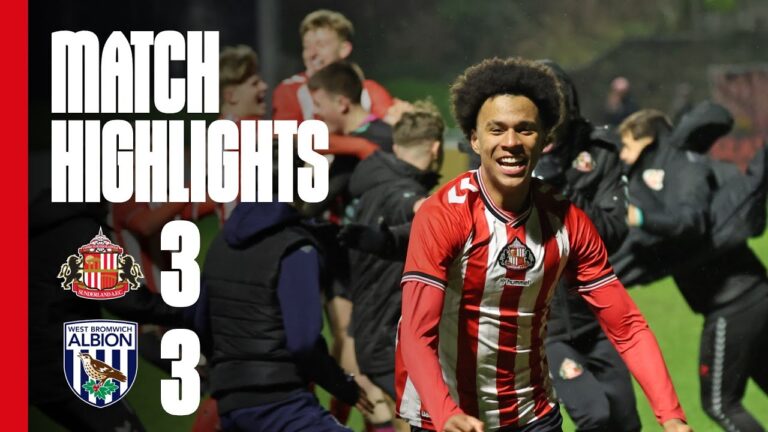 Dramatic Shootout Victory Sunderland AFC U18s 3 – 3 West Brom U18s (4-3 Penalties) FA Youth Cup