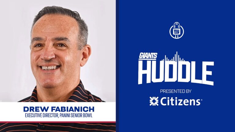 Senior Bowl Director Drew Fabianich Giant Huddle New York Giants