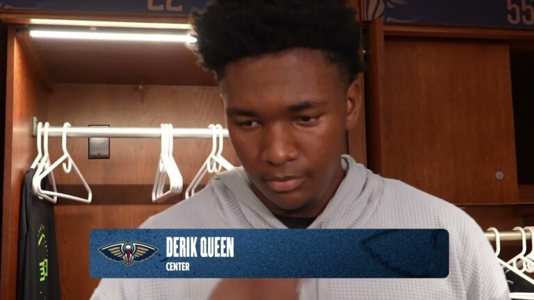 Derik Queen on big lineup, 3Q run Pelicans-Grizzlies Postgame Interview 1 30 26