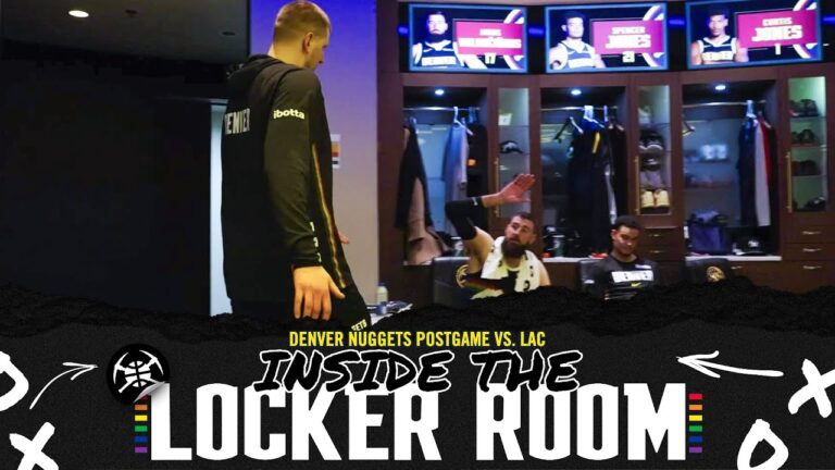 Nikola’s BACK Denver Nuggets Locker Room After Win vs. LAC