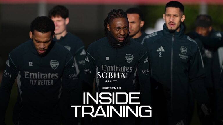 READY FOR OUR FIRST GAME OF 2026 INSIDE TRAINING The Gunners train ahead of Bournemouth EPL