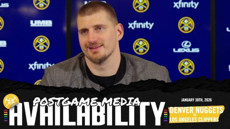 I Was Yelling At The TV Nikola OPENS UP On His Recovery Nuggets Postgame Media vs. LAC