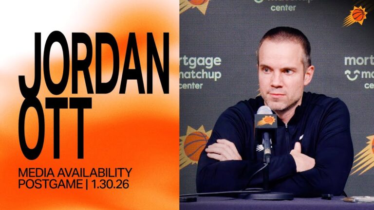 Head Coach Jordan Ott Postgame Media Availability Phoenix Suns vs Cleveland Cavaliers 1-30-26