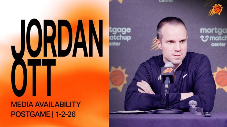 Head Coach Jordan Ott Postgame Media Availability Phoenix Suns 1-2-26