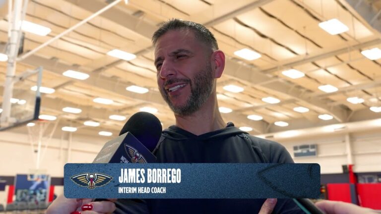 James Borrego on team defense, playing for New Orleans Pelicans Practice 1 3 26