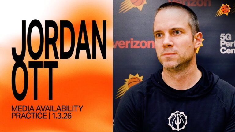 Jordan Ott Practice Media Availability Phoenix Suns 1-3-26