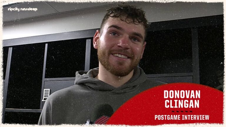 Donovan Clingan Postgame Media Availability at San Antonio Spurs January 3rd, 2025